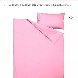 Pink Duvet Cover Set